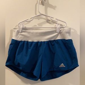 Small adidas running shorts